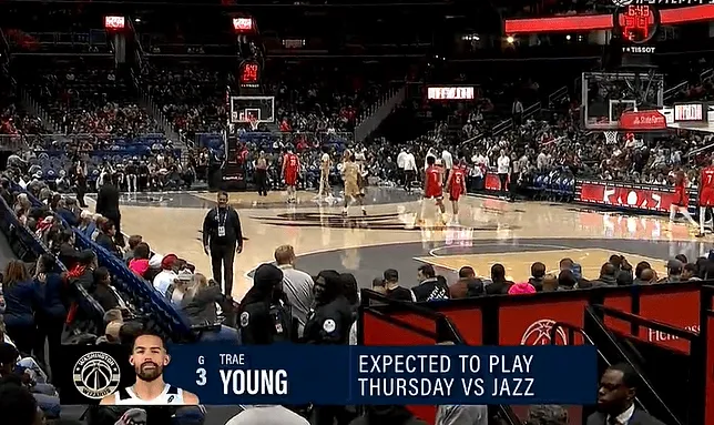 百家乐-期待！转播镜头打出数据：特雷-杨将在对阵爵士时迎来复出